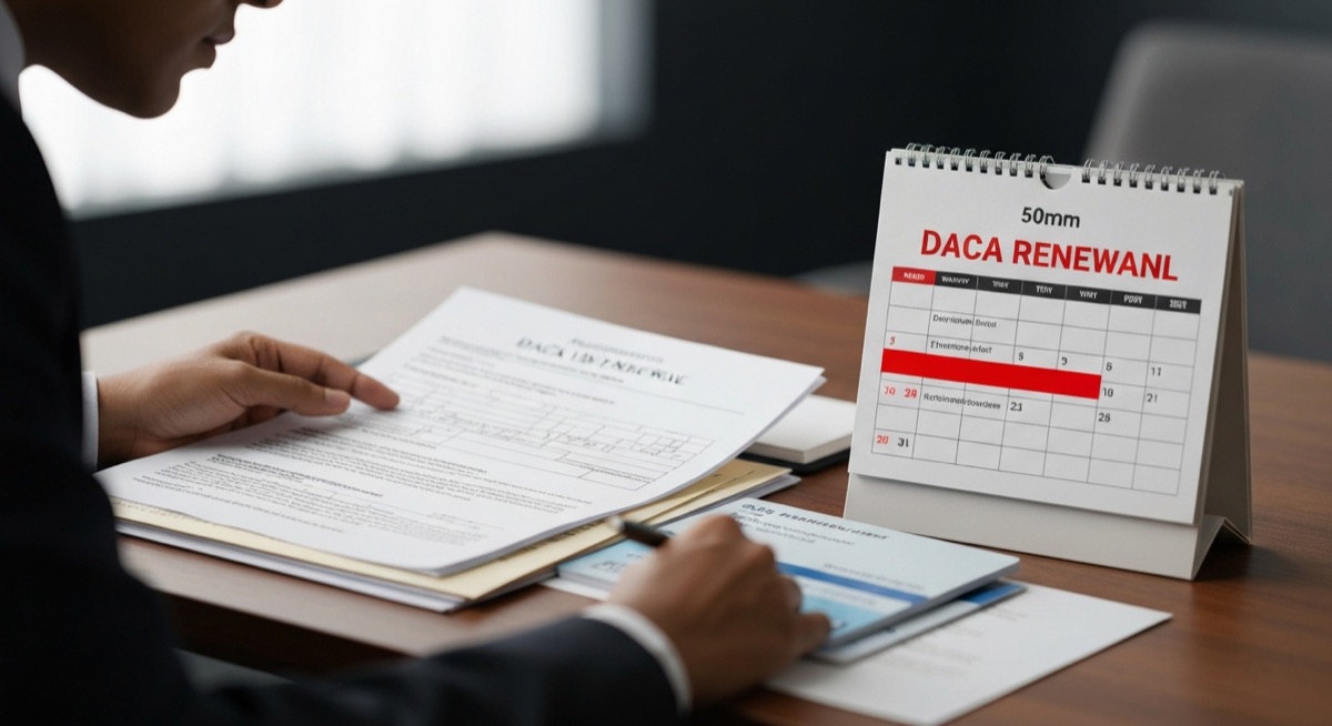 DACA renewal lawyer documents and employment authorization card deadline calendar