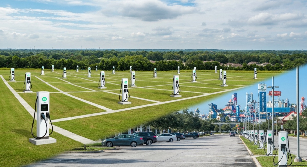 EV charging stations Orlando sparse in Pine Hills, abundant at International Drive tourist zone
