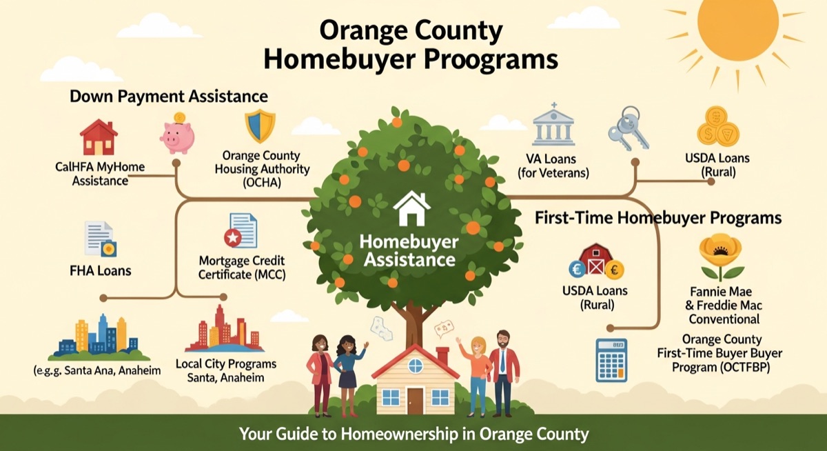 First-time homebuyer programs Orange County down payment assistance resources