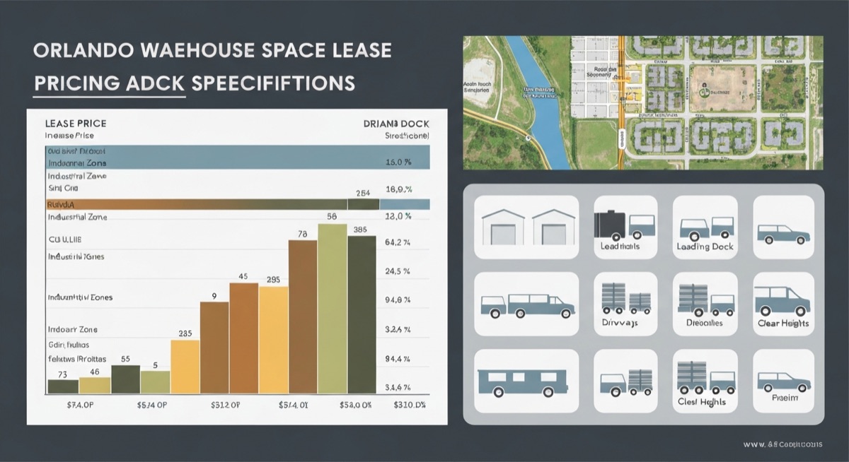 Warehouse space Orlando lease corridor pricing and dock specifications